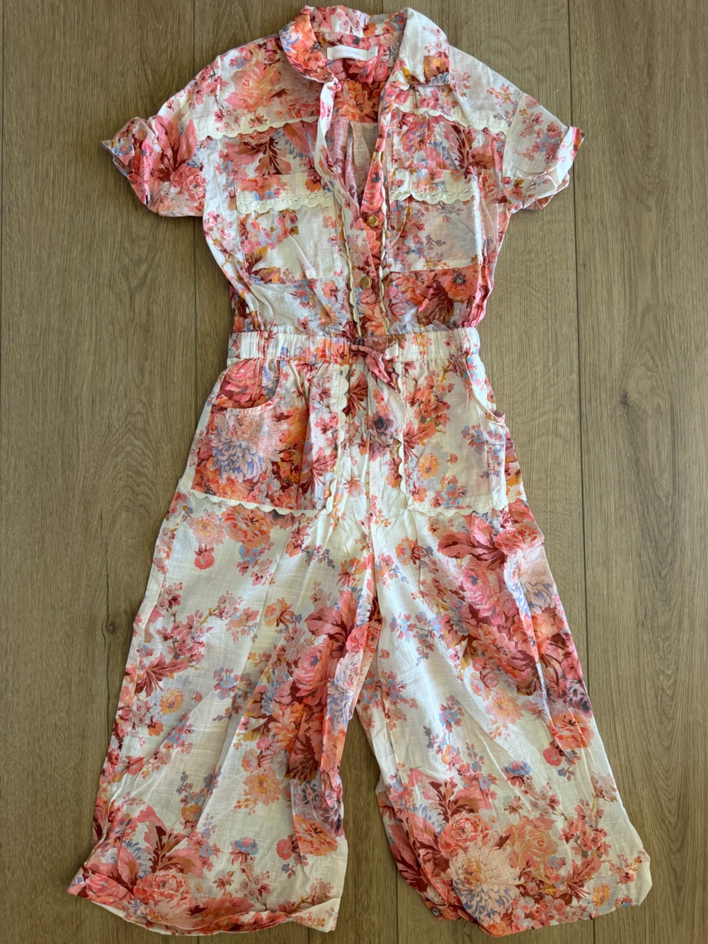 Zimmermann Kids Floral Jumpsuit